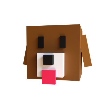 Chien  3D Icon