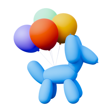 Ballons de chien  3D Icon