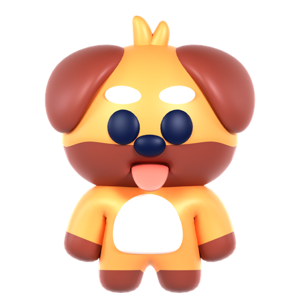 Chien mignon  3D Icon