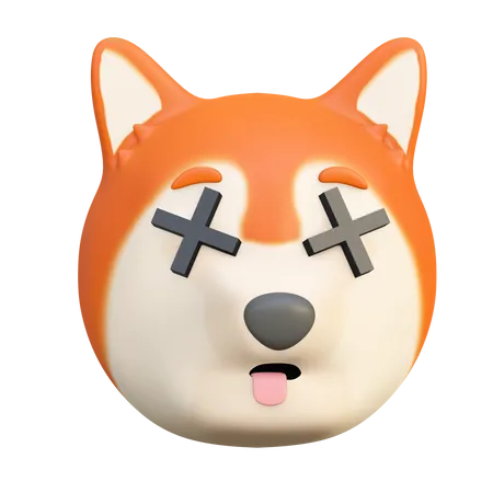 Chien surpris  3D Emoji