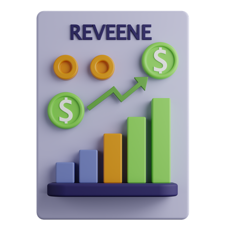 Revenu  3D Icon