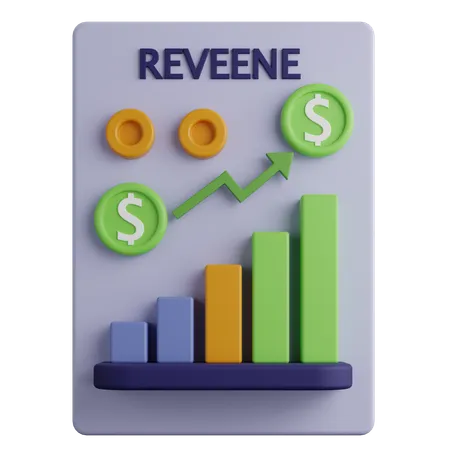 Revenu  3D Icon