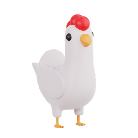 Chiken'  3D Icon