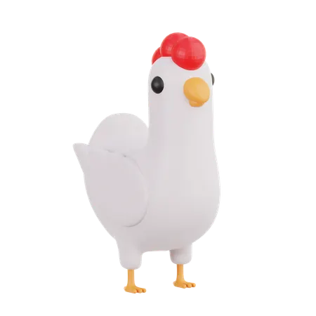 Chiken'  3D Icon