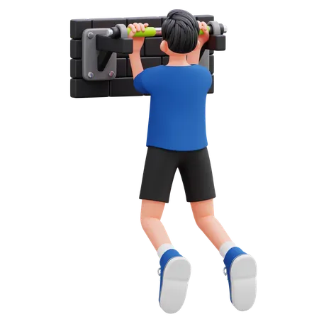 Child Holding Toy Rocket  3D Illustration