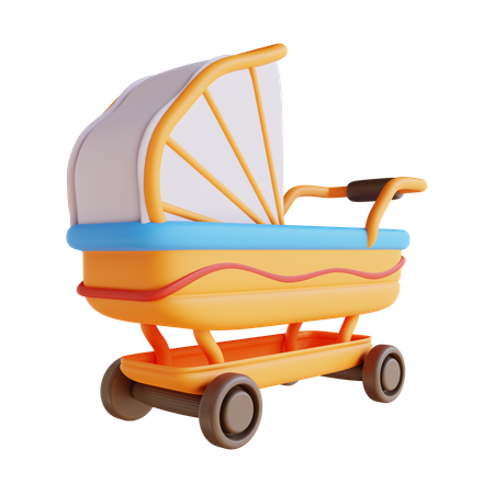 Child Pram  3D Icon