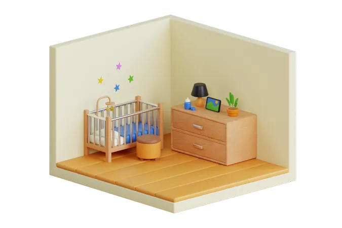 Children Bedroom  3D Illustration