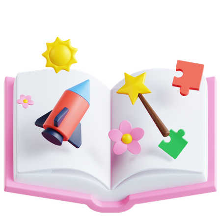 Children Book  3D Icon