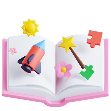 Children Book  3D Icon