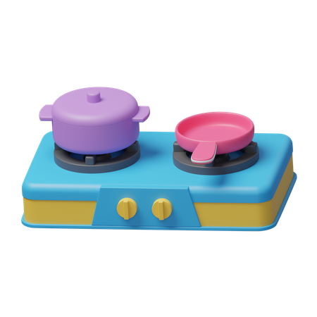 Children Cooking Set  3D Icon