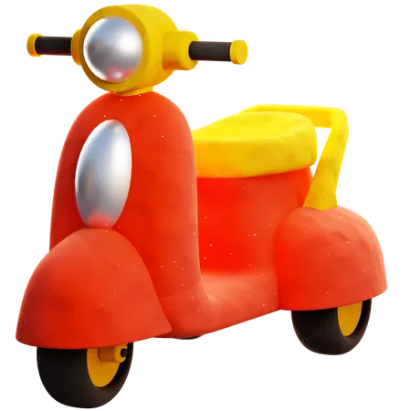 Children Motorbike  3D Icon