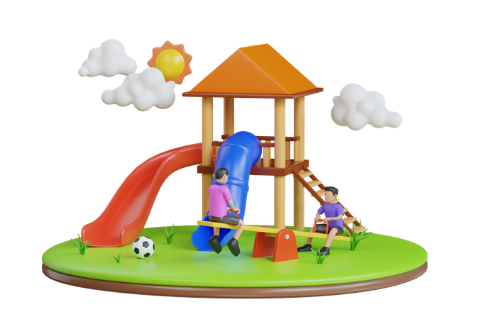 Children playground  3D Icon