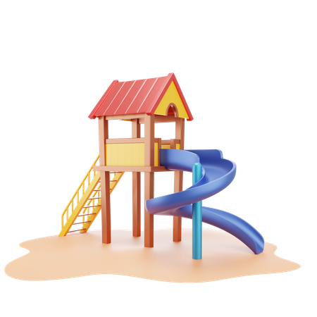 Children Slide  3D Icon