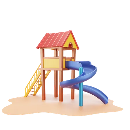 Children Slide  3D Icon