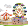 free 3d amusement-park 