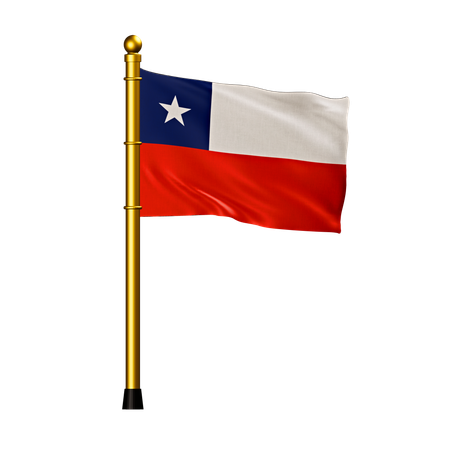 Chile Flag  3D Icon