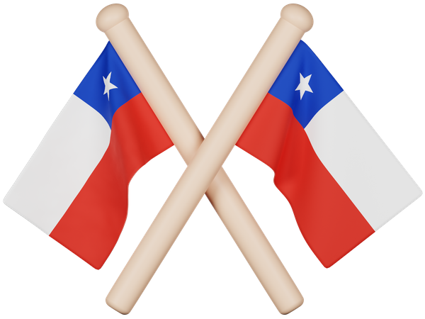 Chile Flag  3D Icon