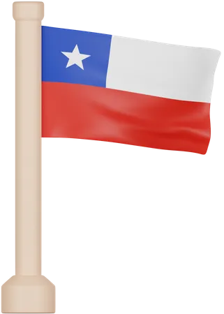 Chile Flag  3D Icon