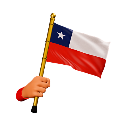 Chile Flag  3D Icon