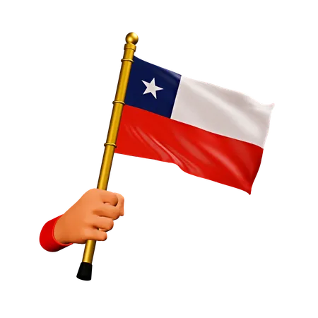 Chile Flag  3D Icon