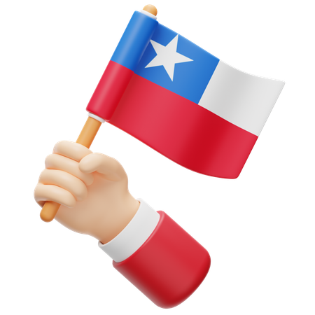 Chile Flag  3D Icon