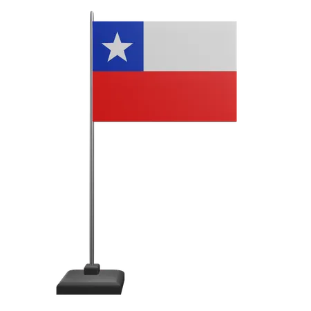 Chile Flag  3D Icon