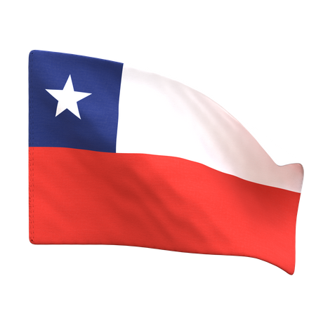 Chile Flag  3D Icon