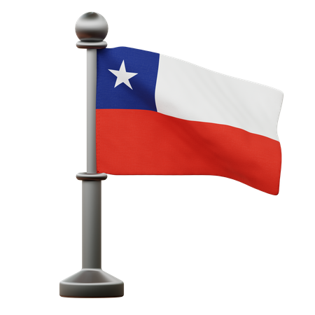 Chile Flag  3D Icon