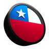 3d chile flag logo