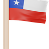 3d chile flag illustration