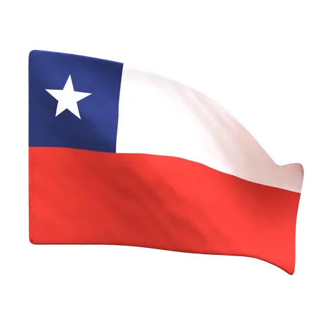 Chile Flag  3D Icon