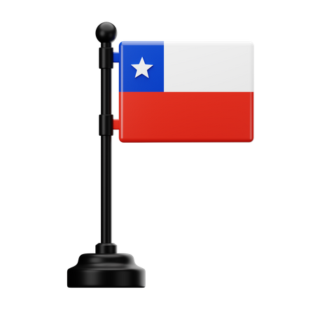 Chile-Flagge  3D Icon