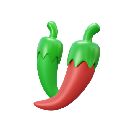 Ají picante  3D Icon