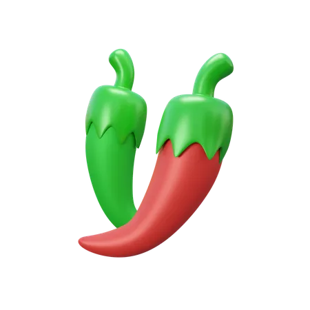 Ají picante  3D Icon