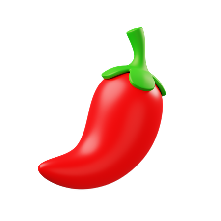 Chile rojo  3D Icon