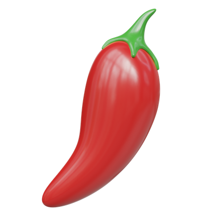 Chile rojo  3D Icon