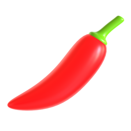 Chile rojo  3D Icon