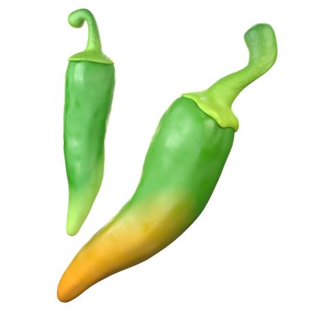 Chile verde  3D Icon