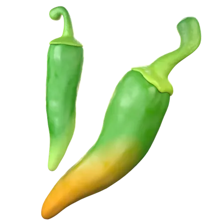 Chile verde  3D Icon