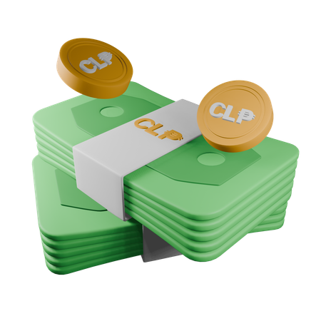 Chilean peso  3D Icon