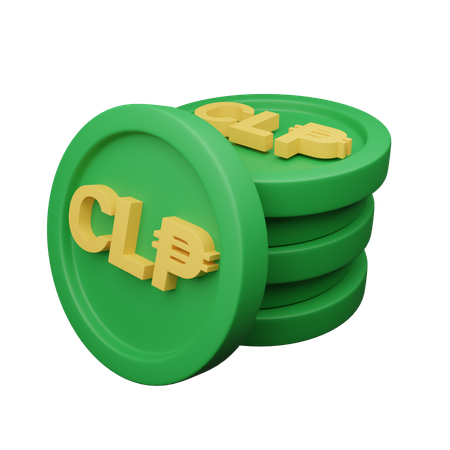 Chilean peso  3D Icon