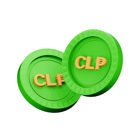 Chilean peso  3D Icon