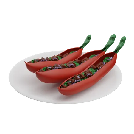 Chiles rellenos  3D Icon