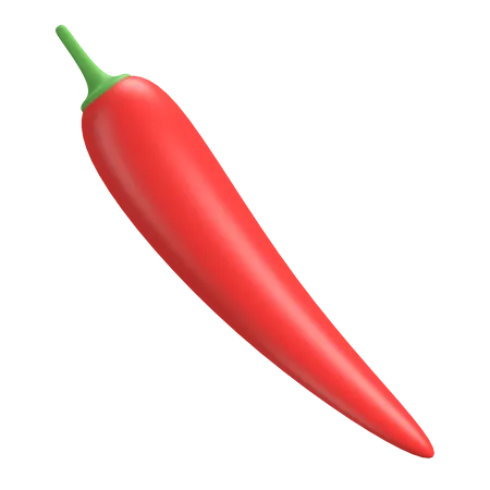 Chili  3D Illustration