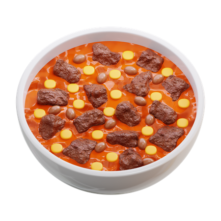 Chili con carne  3D Icon