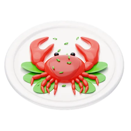 Chili Crab 3 D Icon National Singaporean Dish 3D Icon