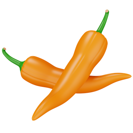 Chili gelb  3D Icon