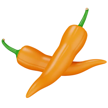 Chili gelb  3D Icon