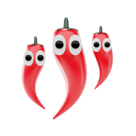 Chili Pepper  3D Icon