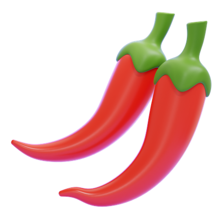 Chili Pepper  3D Icon